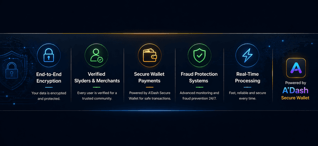 A'Dash Secure Wallet protection and verification banner